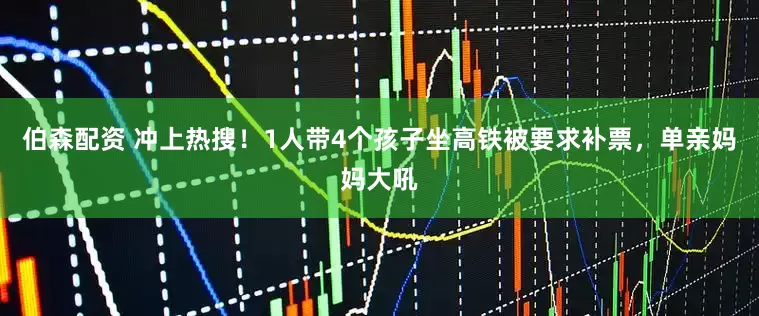 伯森配资 冲上热搜！1人带4个孩子坐高铁被要求补票，单亲妈妈大吼